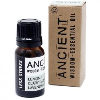 Mezcla de Aceites Esenciales Anti Estrés - Caja 10ml (Salvia Clary, Limón y Lavanda)