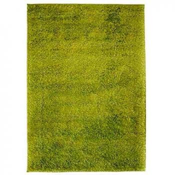 vidaXL Alfombra Shaggy Peluda 80x150cm Verde Decoración Interior Casa y Hogar