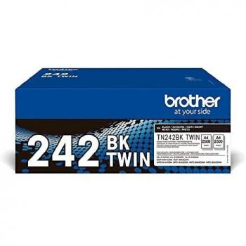 Brother TN-242BKTWIN Original Black Toner Cartridge 2-Pack (Approx. 2500 Pages Each)
