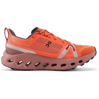On Cloudsurfer Trail Men's Trail Running Shoes - Orange Flame/Dustrose
