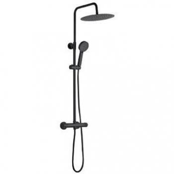 Columna de Ducha Extensible con Grifo Termostático y Rociador Redondo