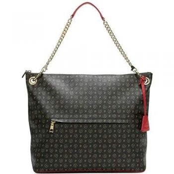 Pollini - Bolso al hombro para hombre Negro Negro talla unica Size: talla de un talla