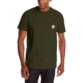 Carhartt Force Cotton Delmont Camiseta de Manga Corta, Verde
