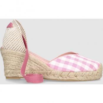 Alpargatas de cuña Pretty Ballerinas modelo Deborah en tejido vichy