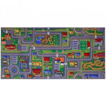 Juego Alfombra Play City 100 x 165 cm - Alfombra para niños parte Calle carretera Alfombra