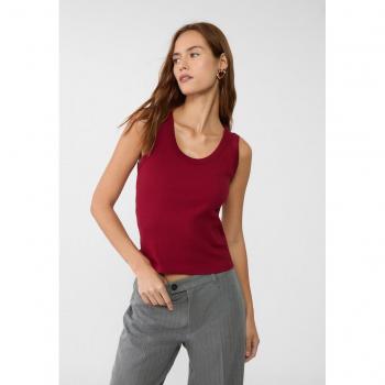 Burgundy Ribbed Racerback T-shirt XL