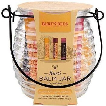 Set de regalo con bálsamo hidratante en tarro Burt's Bees con 1 bálsamo labial con cera de abejas original 100 % natural, vitamina E y menta