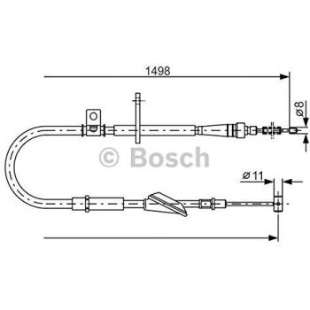 Cable de freno de mano BOSCH 1 987 477 772 - Cavo Comando Freno Estacionamiento