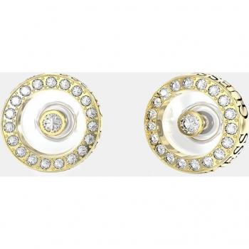 Pendientes Guess Bond de acero y cristales