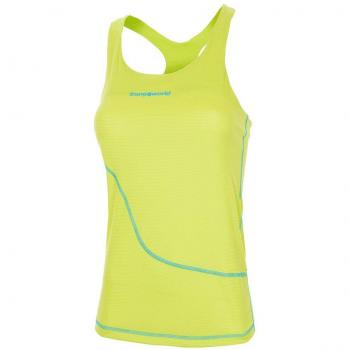 Trangoworld Luena Camiseta, Mujer, Verde Lima/Azul Turquesa, L