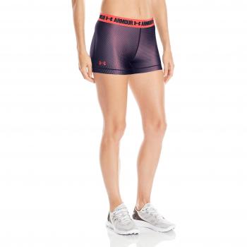 Under Armour UA HG Armour Printed Shorty Pantalones Cortos, Mujer, Naranja