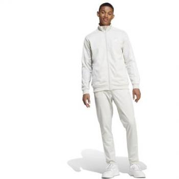 Adidas Basic 3-Stripes Men's Tracksuit - Silver - Size S - Poly Mesh