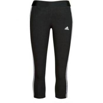 Adidas 3-Stripes Women's 3/4 Length Leggings - Black, Size L