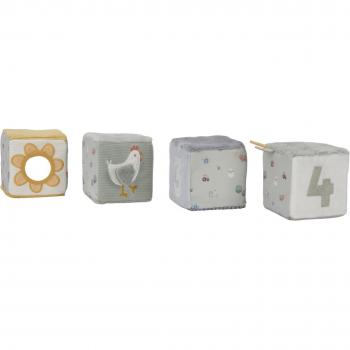 Cubos blanditos apilables pequeña granja Little Dutch