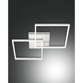 Plafón LED Integrado Bard 52W con Vidrio Blanco y Dimmable 65x65 cm