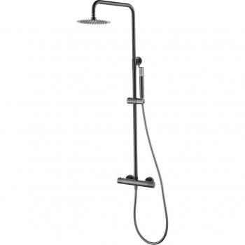 Conjunto ducha termostático Monza Imex - IMEX BTM039/BGM black gun metal