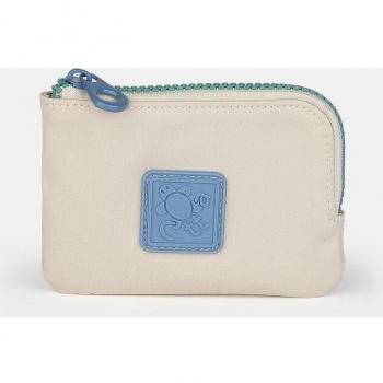 Monedero pequeño circular con cremallera Ivory Margarita