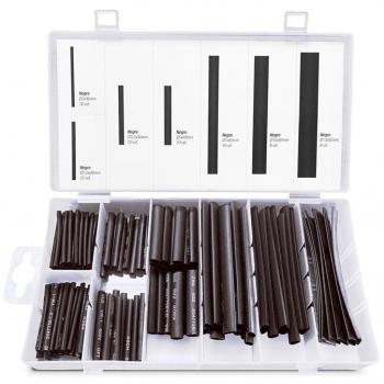 Set 127 Fundas Termorretráctiles Onlex Color Negro