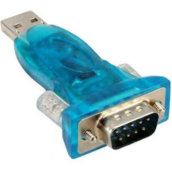 Adaptador USB a Serie InLine® con Conector A y Sub D de 9 Pines, Incluye Extensión USB de 0,8 m