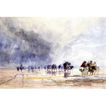 12 x 20,32 cm Impresionismo otros OdsanArt Post 'de señal de Lancaster Sands