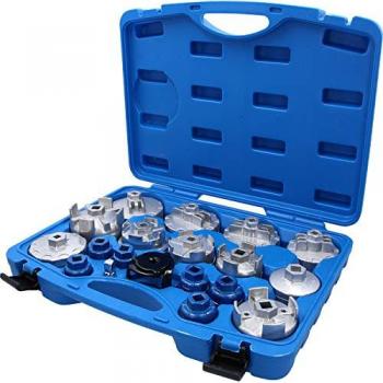 Juego de llaves para filtros de aceite Brilliant Tools, 19 piezas
