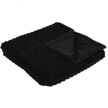 Manta Home Esprit Negra 130 x 170 cm - Cuidado del Hogar
