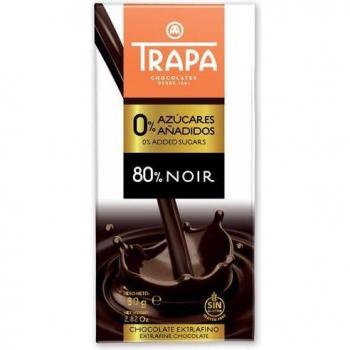 Trapa Negro 80% Cacao 0% Azúcares 80g
