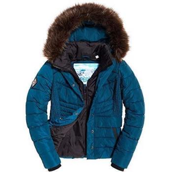 Superdry - Chaqueta - para Mujer Verde petróleo Large