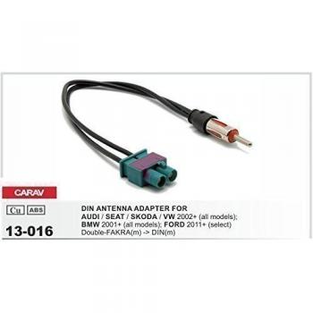 CARAV 13-016 Autorradio doble Fakra en DIN Adaptador de antena