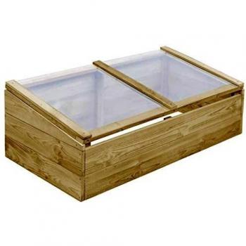 vidaXL Invernadero Elevado de Jardín Huerto Madera Pino 100x50x35cm Vivero