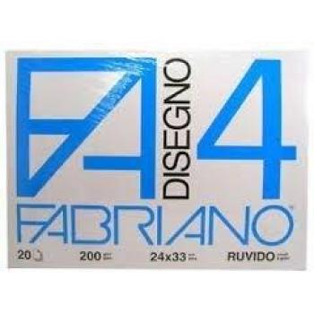 Album de Dibujo Fabriano F4 - 24x33 cm - 200 g/m² - 20 Hojas - Ruido