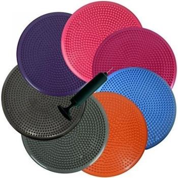 bintiva Inflar Cojín de estabilidad para/Ejercicio Fitness Core Disco de equilibrio, azul