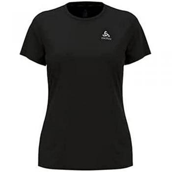 Camiseta de entrenamiento Odlo Essential Flyer manga corta mujer color negro talla XL