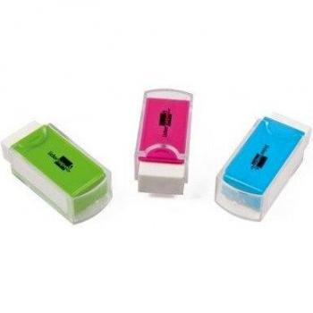 GOMA LIDERPAPEL POCKET CON PROTECTOR PLASTICO