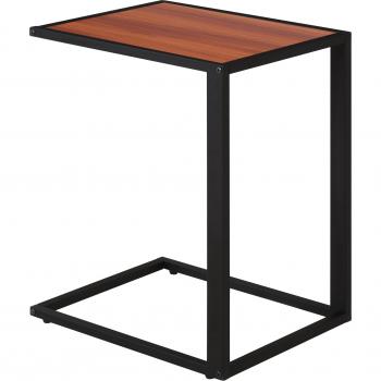 Mesa Auxiliar para Sofá en Forma de C 40,6x50,8x64,2 cm Color Nogal