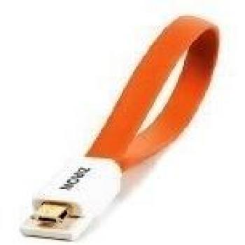 Ziron ZR204 - Cable USB de a Micro USB de 0.2 m, Naranja