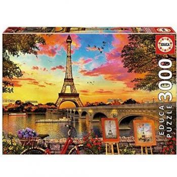 Educa 3000-Piece Sunset in Paris Puzzle
