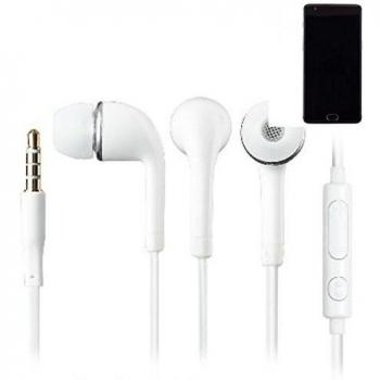In Ear headphones para OnePlus 3, con micrófono + control de volumen, blanco | 3.5mm auriculares micrófono omnidireccional, Studs auriculares auriculares estéreo sonido grave universal de control de volumen de los auriculares aplicación