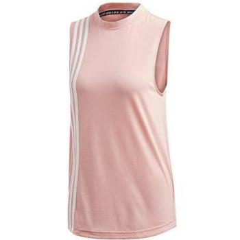 adidas W Mh 3S Tank Top Sin Mangas, Mujer, rosglo/Blanco, L