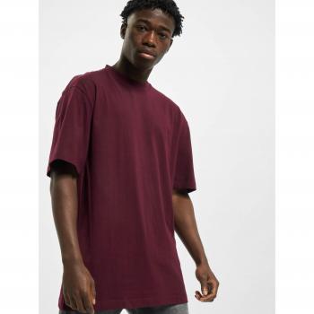Urban Classics Men's Oversized Tall T-Shirt in Redwine, 100% Jersey Cotton