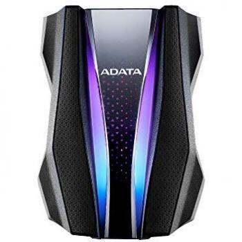 Adata HD770 External 2.5 HDD USB3.2, 2TB, Black, Rugged Design, RGB Lighting, IP68 Waterproof And Dustproof, Shock Resistant