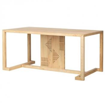 Escritorio de Madera Ho Klong 150x80x70 Cm - Mesa de Consola Decorativa con Almacenamiento Adicional