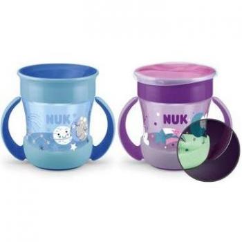 NUK Mini Magic Cup Night 6+ meses 160ml Antigoteo Fosforescente