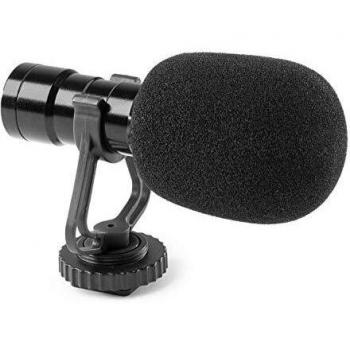 VONYX CMC200 - Micrófono para Smartphone & Cámara, Compatible con Android e iPhone, Plug & Play, Incluye Espuma para Cancelación de Ruido, Ideal para Crear Vlogs y TikToks