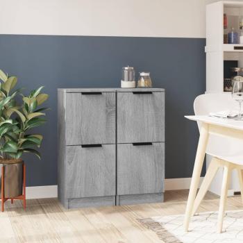 Aparador Sonoma gris madera multicapa 30x30x70 cm