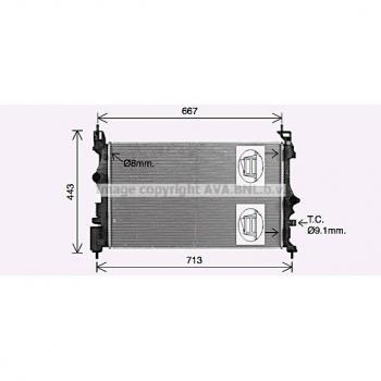 Radiador de refrigeración del motor PRASCO OL2699 para OPEL y VAUXHALL