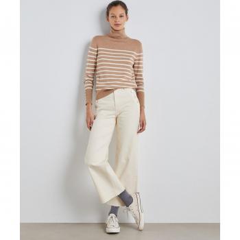 Easy Wear Jersey de mujer cuello vuelto fino