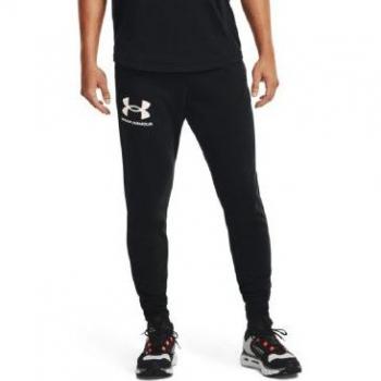 Pantalón Under Armour Jogger UA Rival Terry para hombre (1361642 001) - Negro