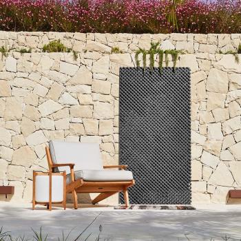 Celosía Ecológica Lop Antracita - Panel decorativo de jardín, material ecológico, color antracita, resistente a la intemperie, fácil instalación, diseño moderno y elegante