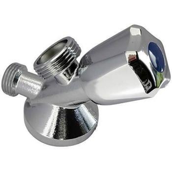 Grifo de Lavadora Macho Combinado Somabloc en Latón Cromado con Dos Salidas 3/4